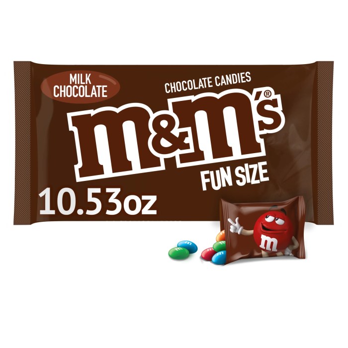 Nutrition facts m&m's fun size