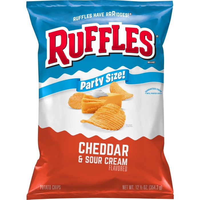 Ruffles sour cream and cheddar nutrition facts