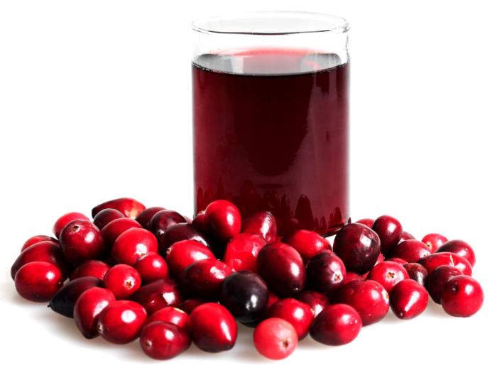 Cranberry juice nutrition facts label