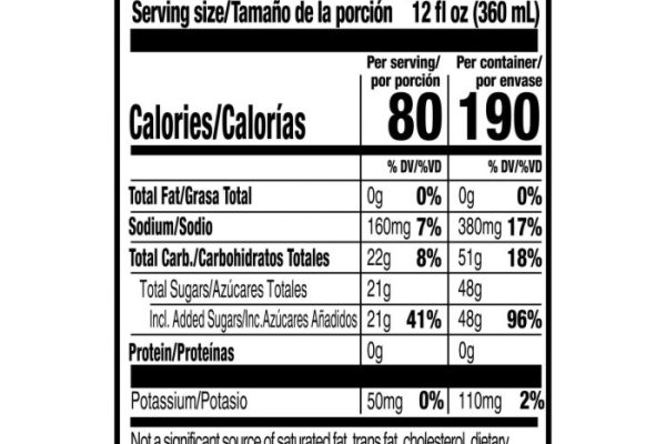 16 oz gatorade nutrition facts