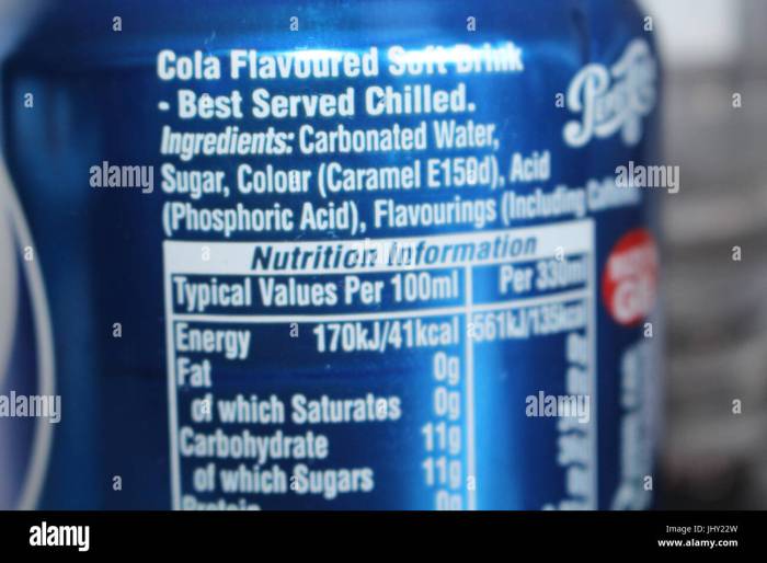 Pepsi ingredients